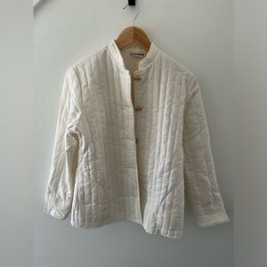 VINTAGE Quilted Cream Jacket
